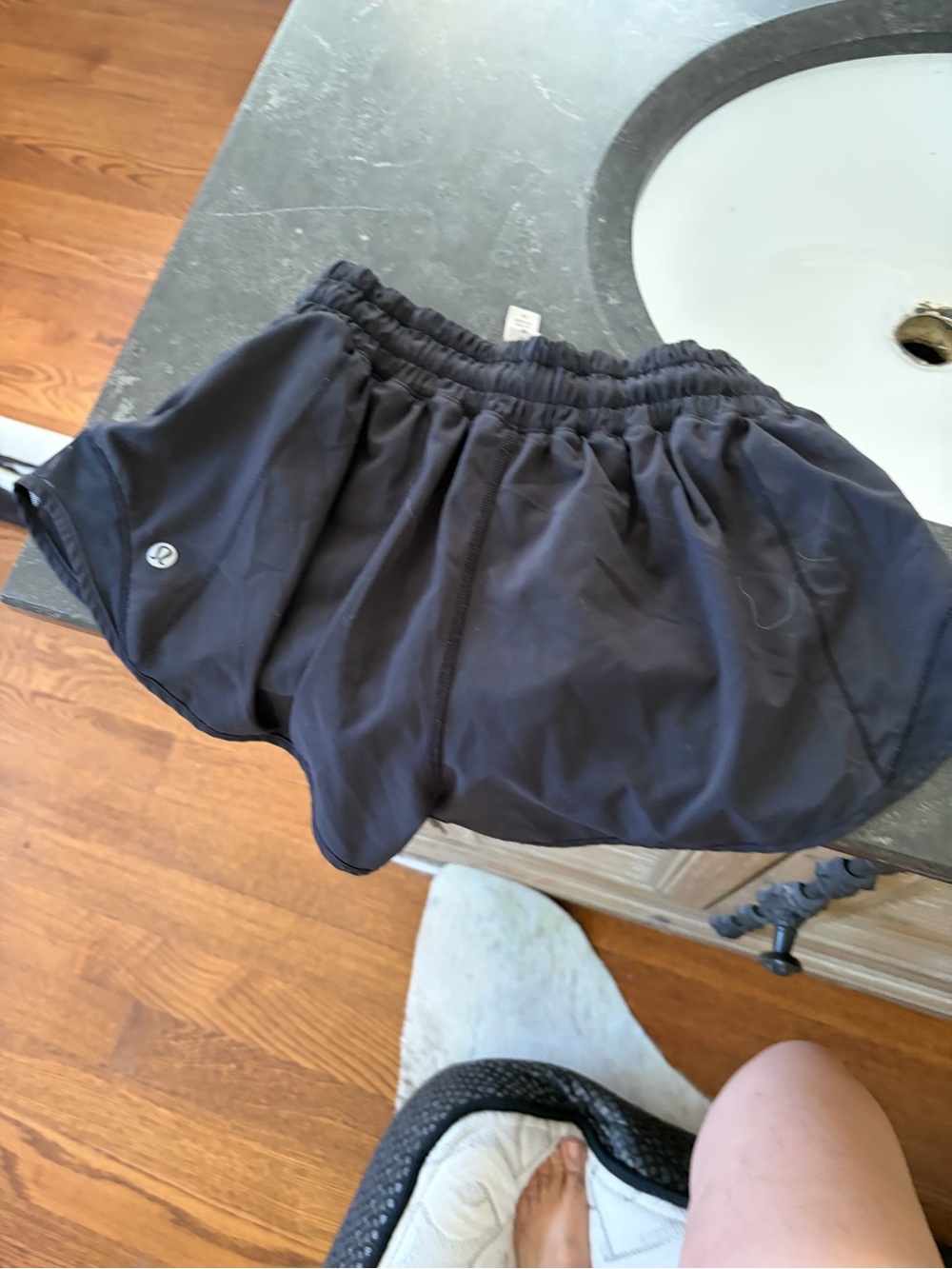 lululemon athletica Black Running Skort